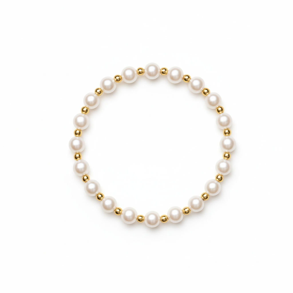 The Gold Standard Pearl Bracelet