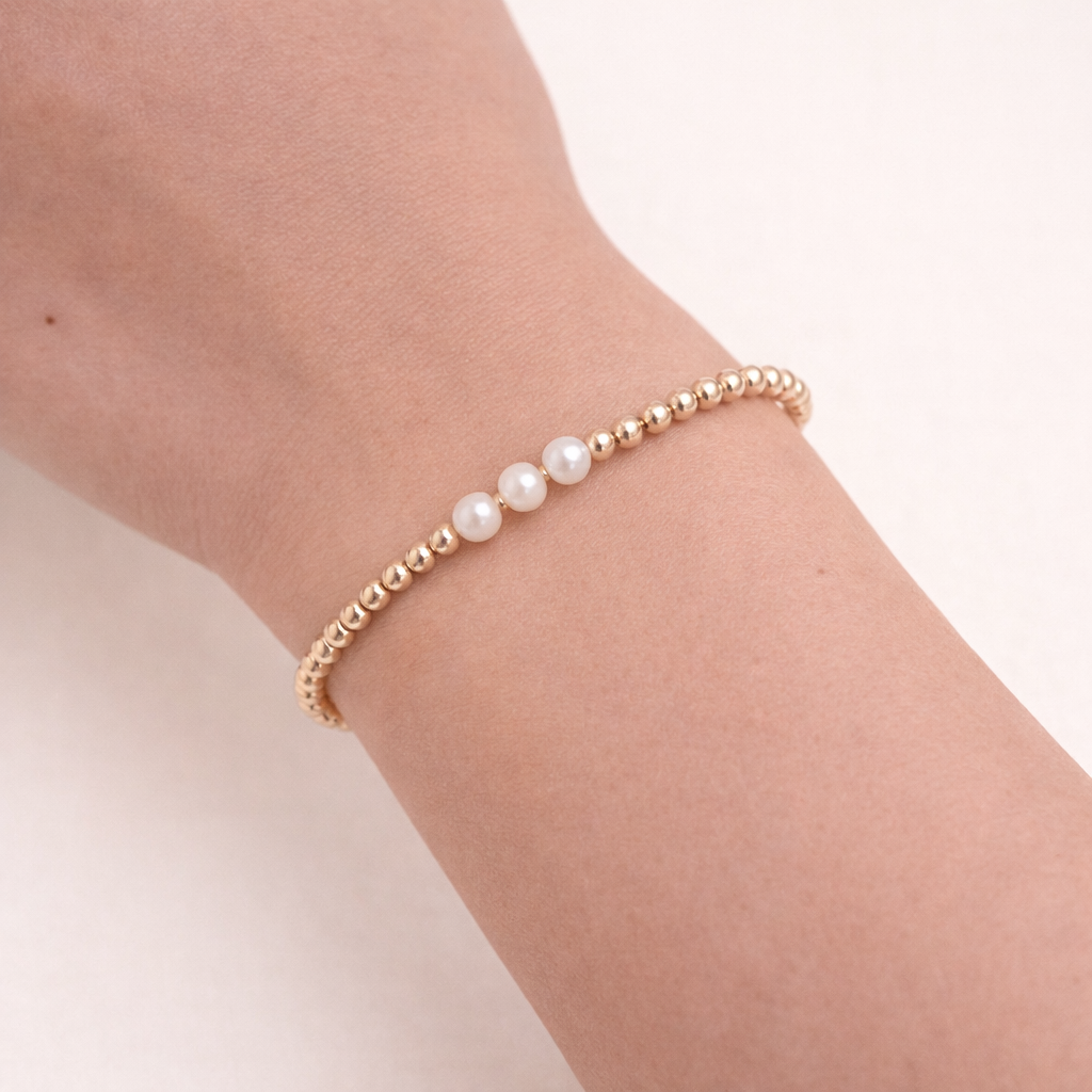 The Trio Pearl Bracelet