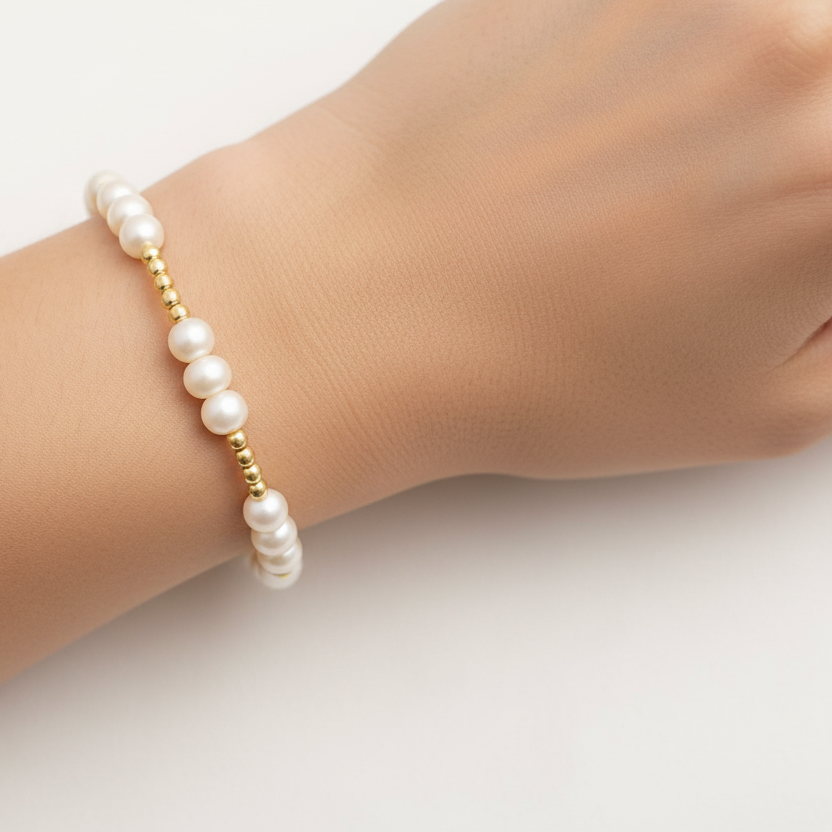 The Pearl Cluster Bracelet