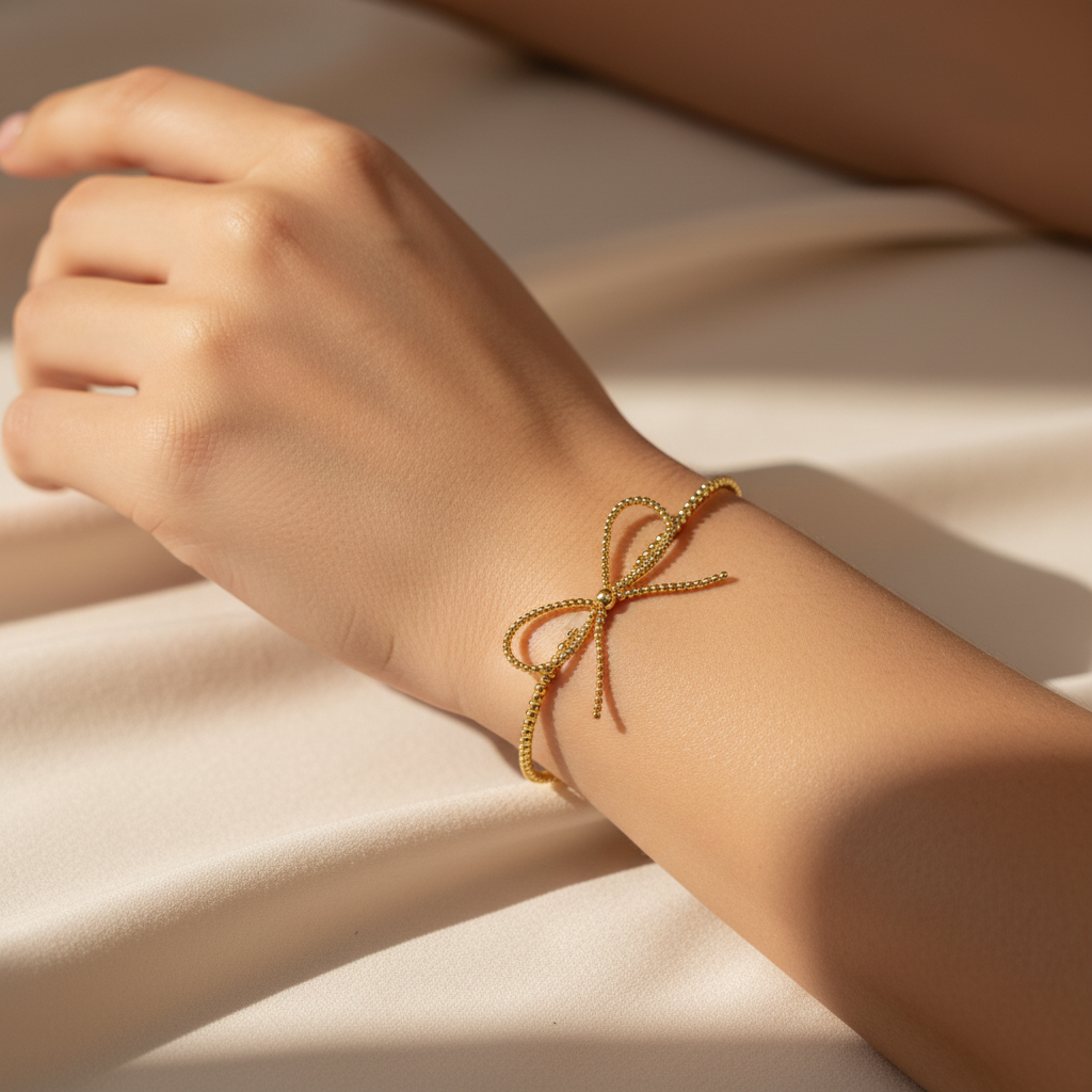 The Golden Bow Bracelet