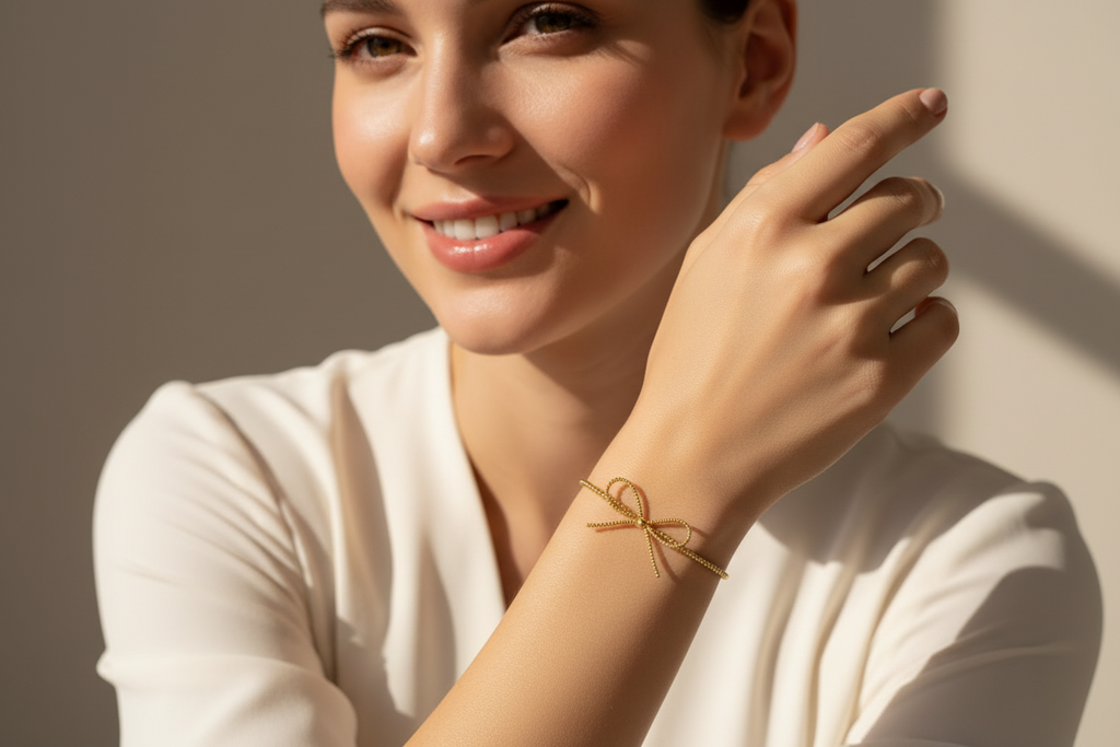 The Golden Bow Bracelet