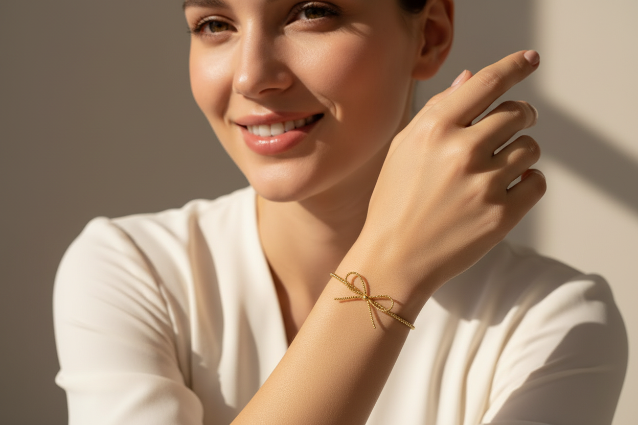 The Golden Bow Bracelet